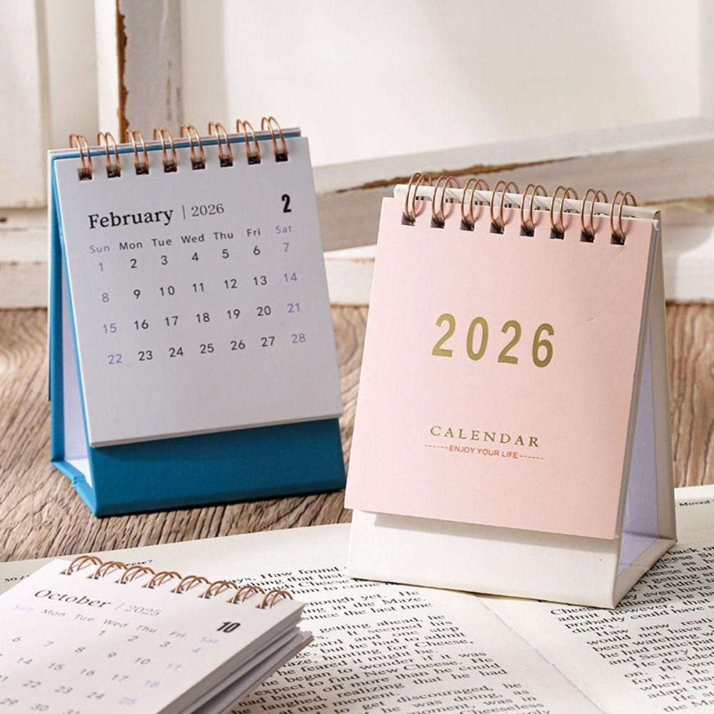Small Size Daily Planning Supplies Mini Design Portable Calendar New Desk Calendar  Home Use