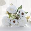 Handheld Flower Artificial Rose Real Touch Hydrangea Flower Simulation Flower  Wedding Decoration