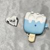 Summer Cool Ice Cream Shaped AirPods 1/2 Generation Case, Apple Bluetooth Earphone Cover, Shockproof Case, Cartoon Ice Cream Pattern Trendy Shell