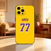 Basketball L-Luka D-Doncic 77 Phone Case For iPhone17,16,15,14,13,12 Plus,Max Soft Silicone Black Cover