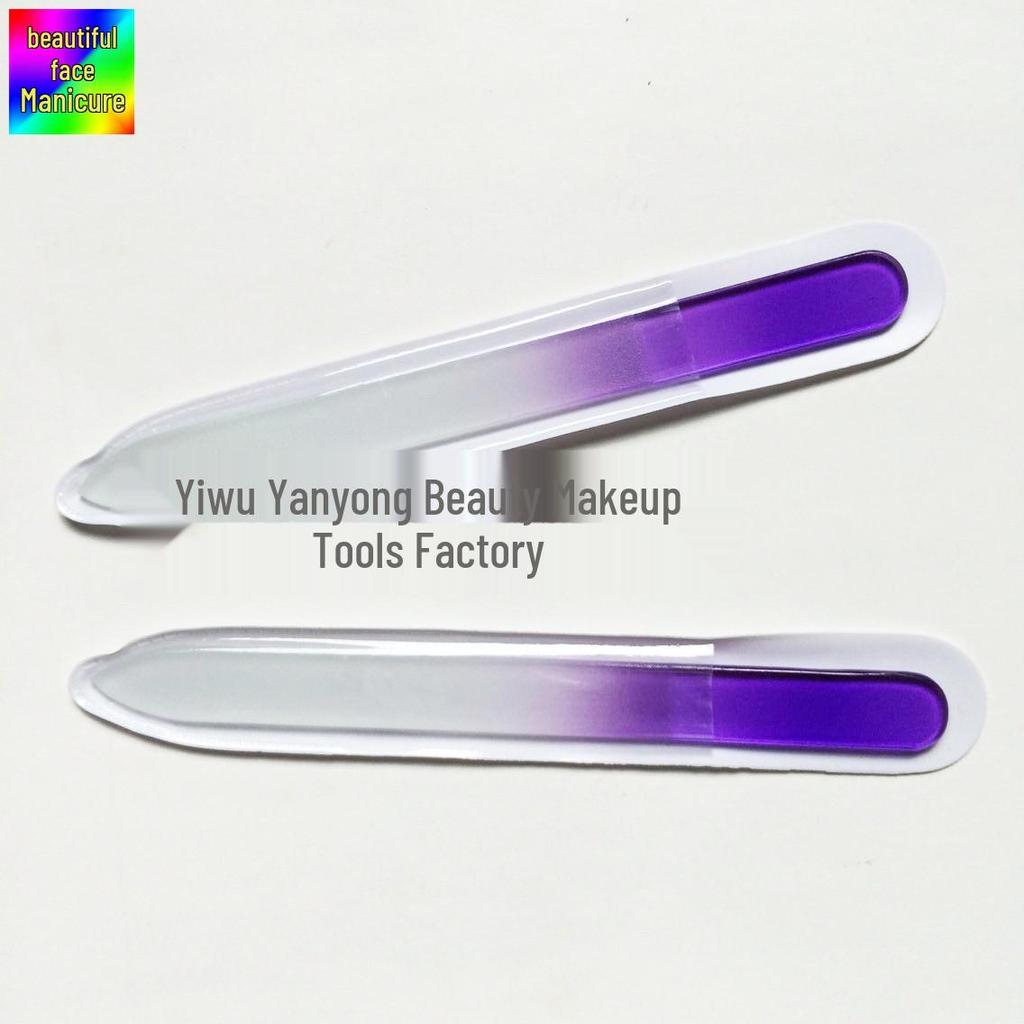 High-End Colored Glass Nail Files - PVC Tools & Printed Designs