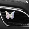 Colorful Butterflies Car Vent Aromatherapy Diffuser Plaster Floral Air Freshener Ornament Car Aromatherapy Accessories Interior