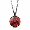 anime merchandise Naruto Sharingan Pendant Necklace Men Women Versatile Circular accessories Sweater Chain toys gifts for kids