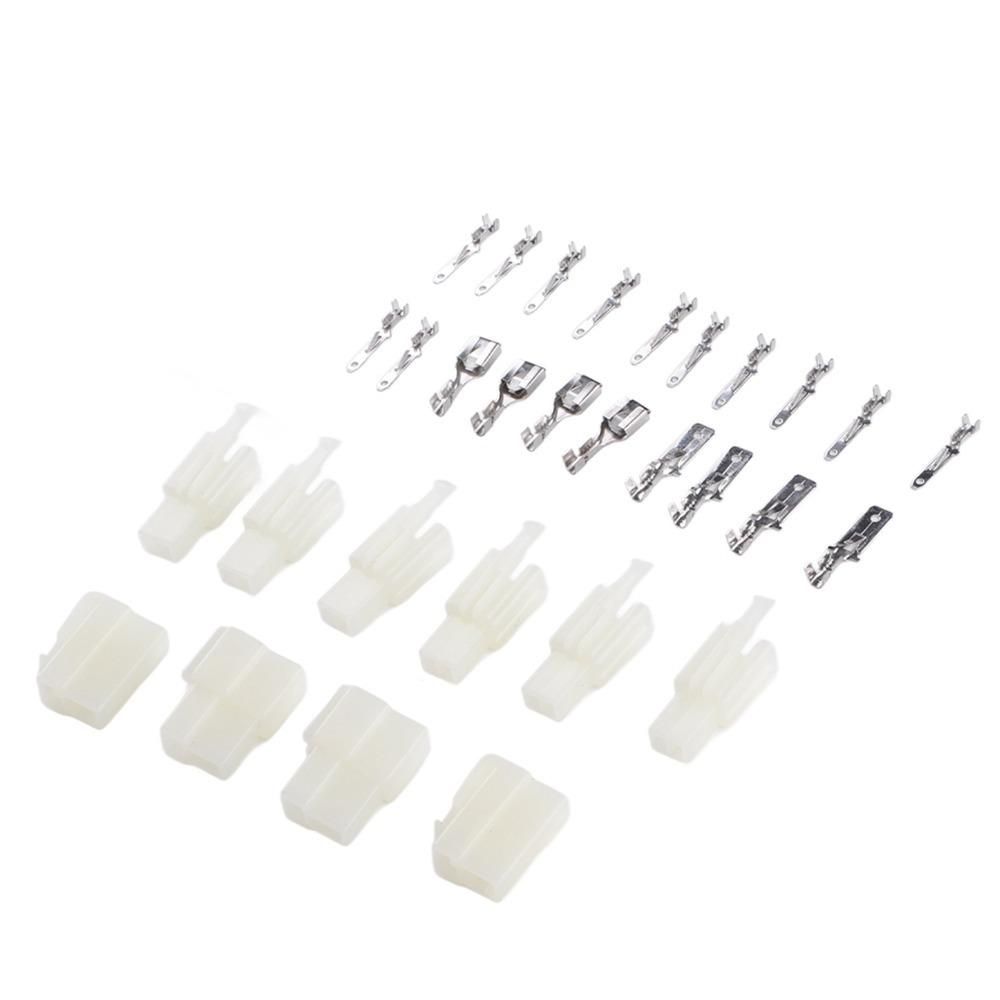 2 Set 2 Pin Connector Pin Set Female Male Connector Pin Controller Plug Connector  Motorbike