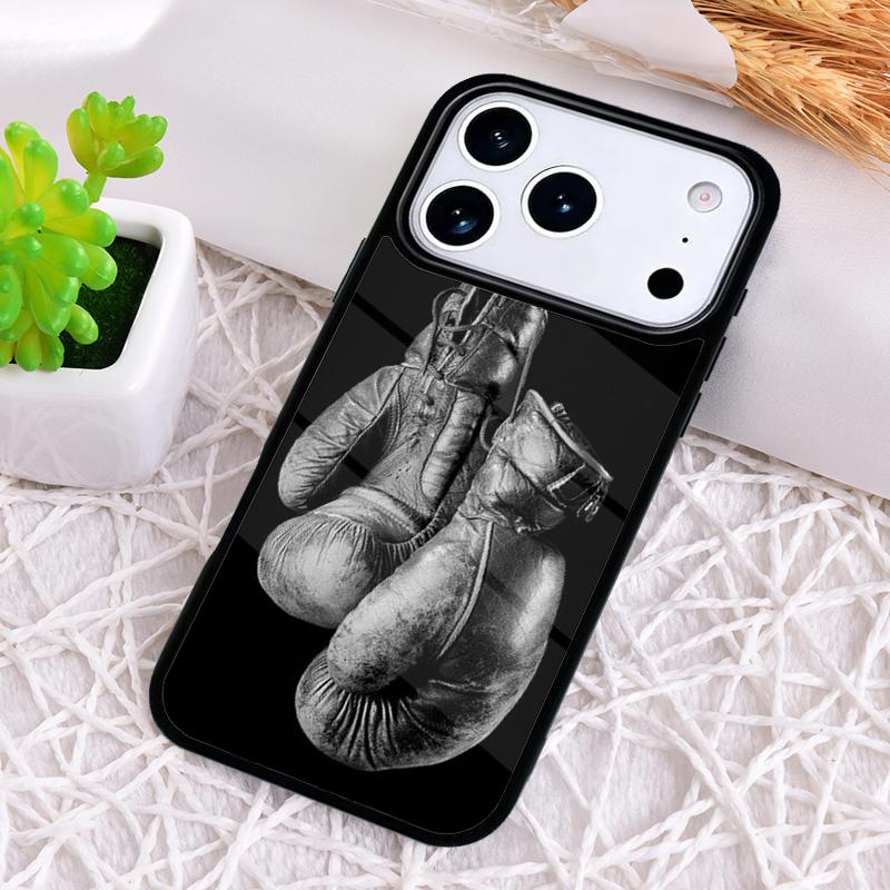 Boxing Gloves soft Phone Case for iPhone 17 Air 16 15 11 12 14 13 Pro Max Shockproof Cover