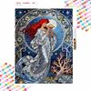 Disney 5d Diamond Painting, Ariel Mermaid Diamond Art Painting Diy Handmade Sticker Gift, Home Decoration Painting
