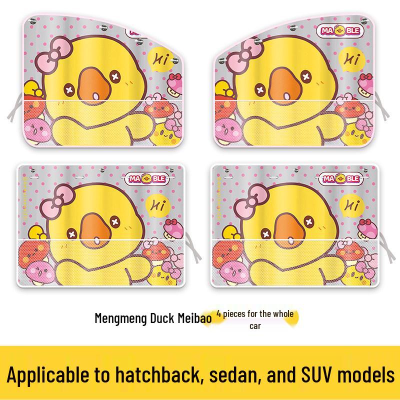 Universal Blackout Car Sunshade Curtains for Child Safety and Privacy in Rear Seats