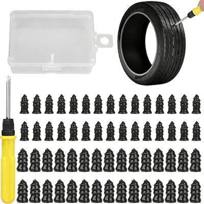 Car Tyre Repair Rubber Nail Set Tire Screws Tubeless Repair Tools Kit for Motorcycle Truck