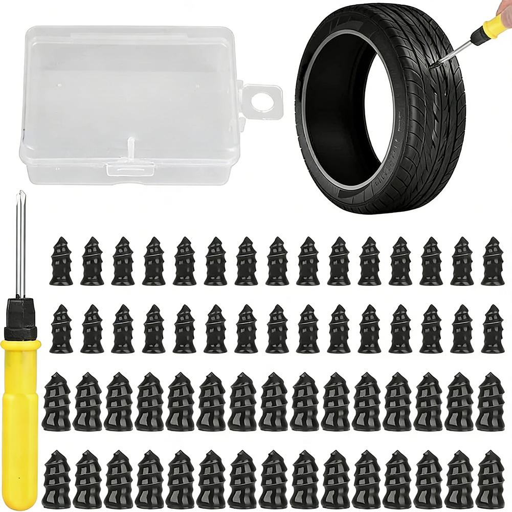 Car Tyre Repair Rubber Nail Set Tire Screws Tubeless Repair Tools Kit for Motorcycle Truck