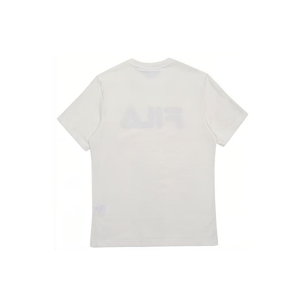 Fila T Shirts Men's White Crew Neck Moderate Straight Fit FS2RSB2001X-OWH
