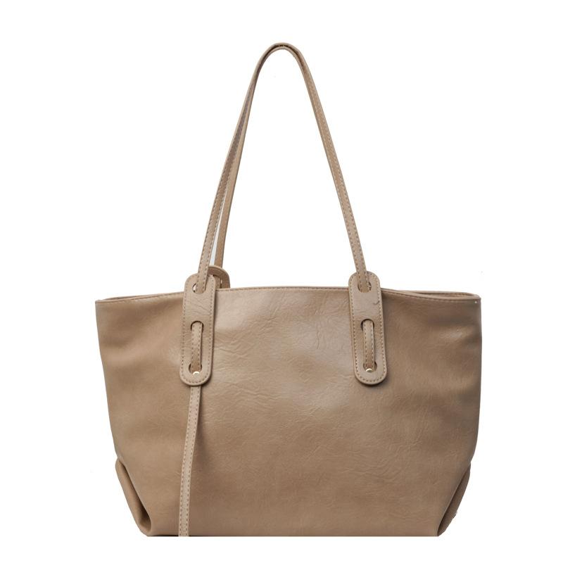 

Простая сумка-тоут большой вместимости с косым ремнем женская 2025 весна-лето модная рабочая для поездок на работу и отдыха на плечо хаки