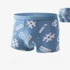 Men's Cotton Crotch Mid-waist Printed Boxer Briefs, Breathable and Comfortable, Boys Boxer Briefs