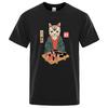 Mens High Quality 100 Cotton Funny Anime Tshirt Printing Summer T Shirt Casual Loose Male Crewneck for Men Tshirt Male Tee