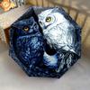 Two Owls  pattern, automatic folding umbrella, portable and foldable design, 8 ribs, a Christmas or birthday gift.