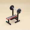 Tiny Fitness Workout Equipment For 1/12 Scale Doll House Plastic Safe Miniature Gym Accessories With Realistic Detail