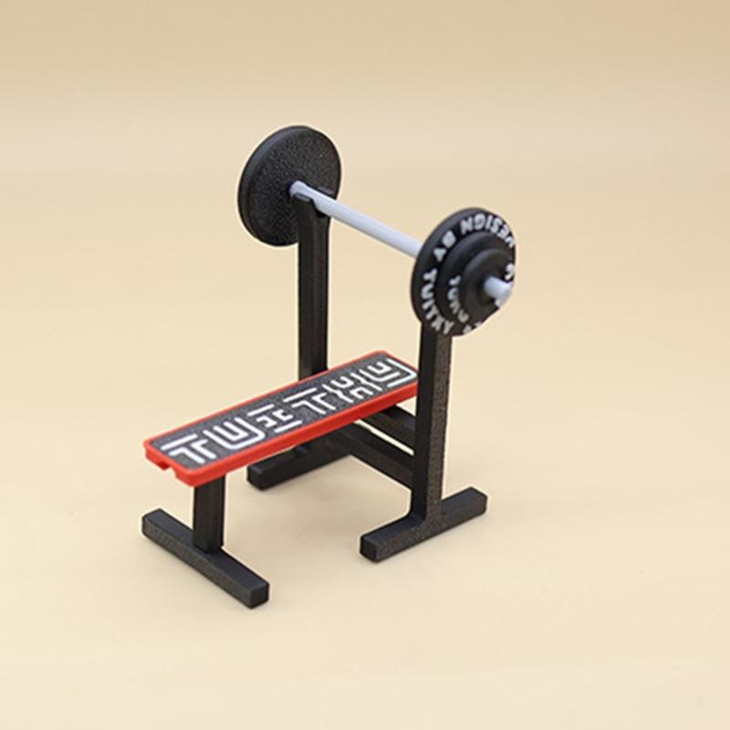 Tiny Fitness Workout Equipment For 1/12 Scale Doll House Plastic Safe Miniature Gym Accessories With Realistic Detail