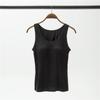 Modal Women's Wireless Strappy Tank Top with Built-in Bra Cups for Yoga