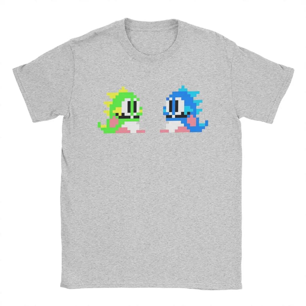 8-bits Bubble Bobble Drager Herre T-skjorter Morsom T-skjorte Kortermet O-hals T-skjorte 100% Bomull Festtopper