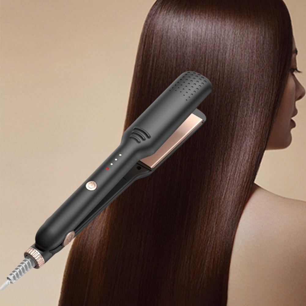 Fast Heat Hair Curling Iron Widen Hair Flat Iron Portable Anion Hair Straightener  Bangs