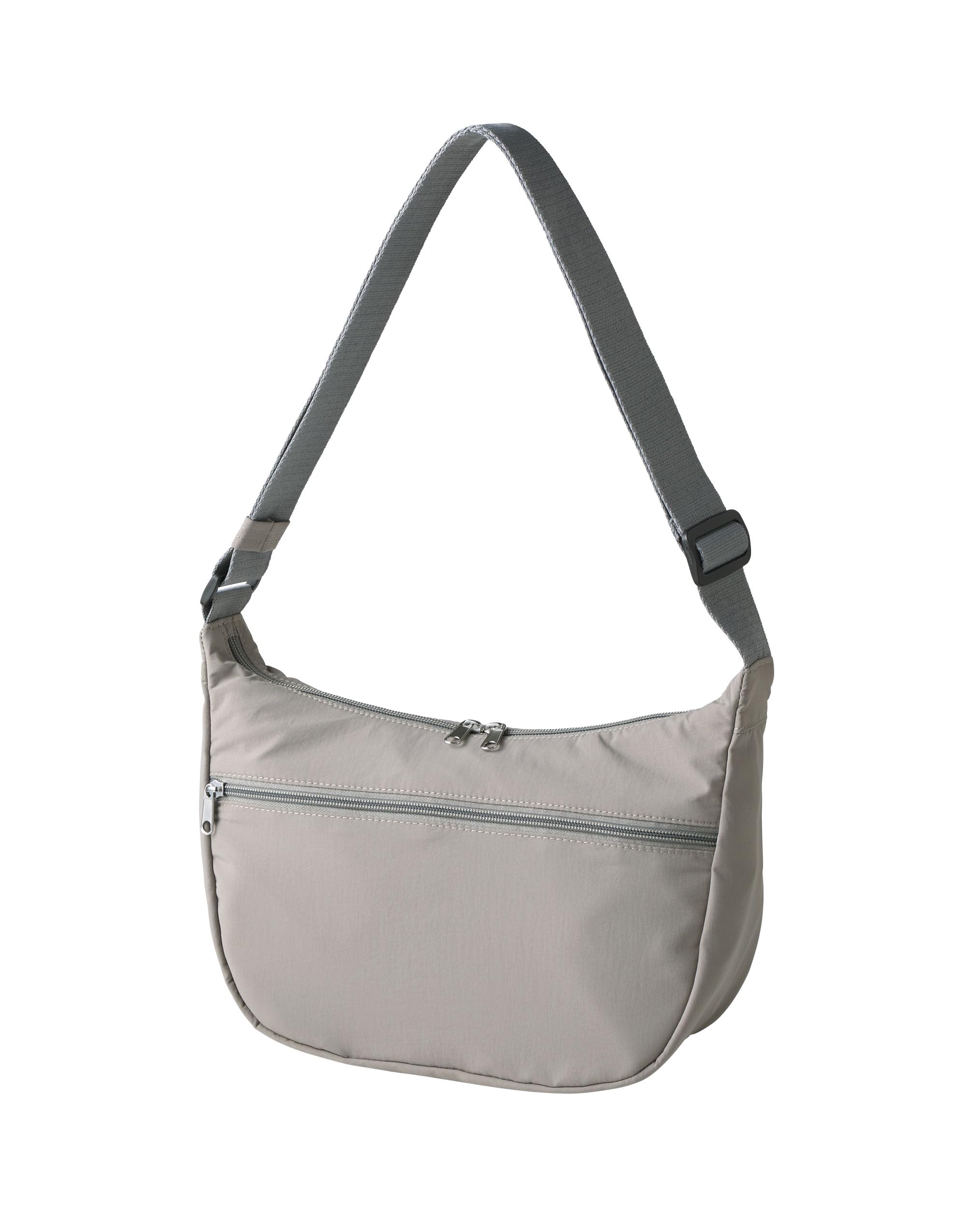 

Cogit Round Walk Bag, Gray, Stands Up Stably Despite Its Round Silhouette, Lightweight, Water-Repellent