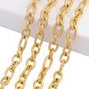 Stainless Steel 16mm Oval Cross Chain DIY Vacuum Plated Jewelry