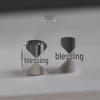 Hollow Double Happiness Circle Earrings: Retro Fashion Style for Women. Needle Back, Versatile & Individualistic Design.
