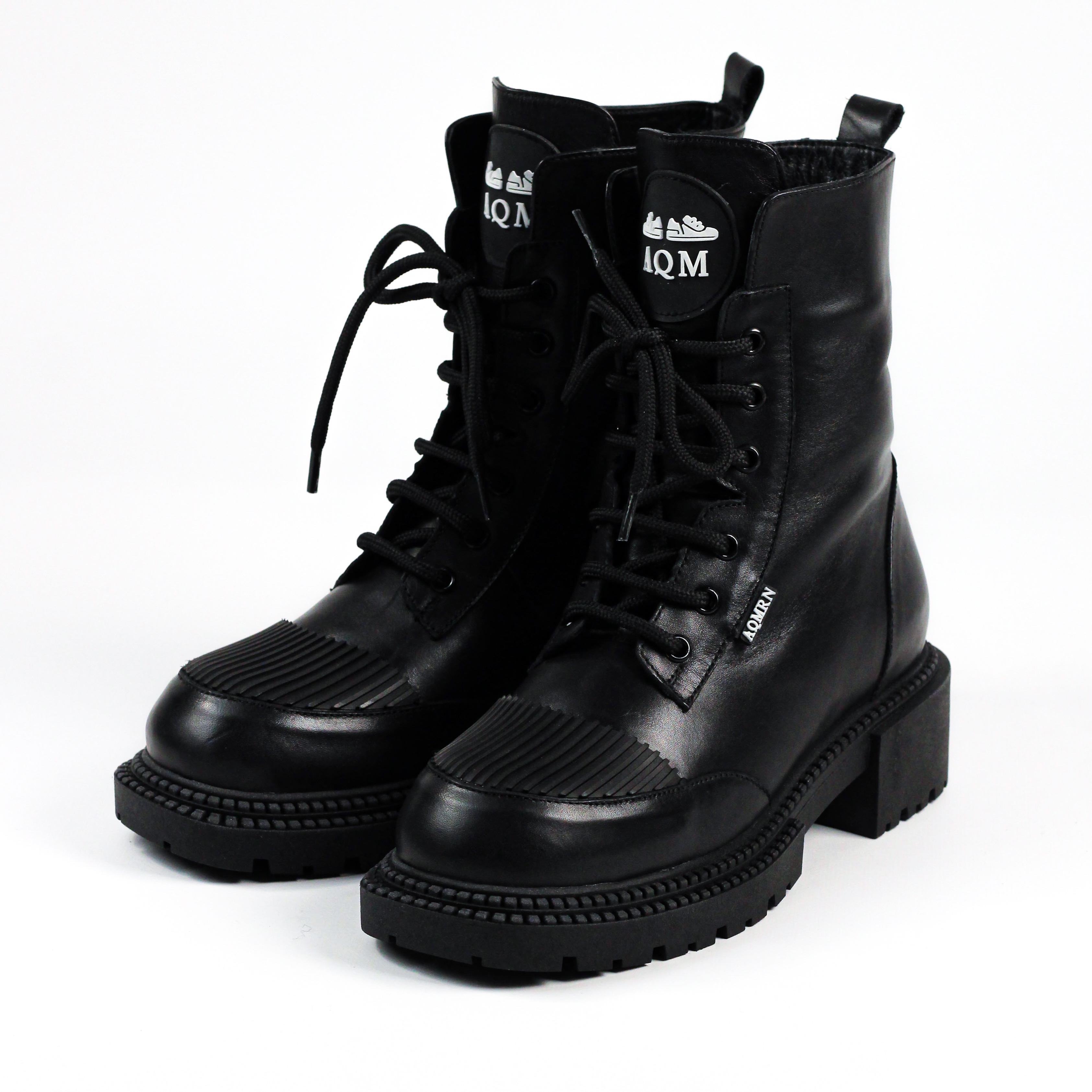 

Черевики зимові Aquamarin 308 36 Чорна шкіра 37 чорний