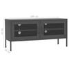 TV Cabinet Anthracite 105 x 35 x 50 cm Steel