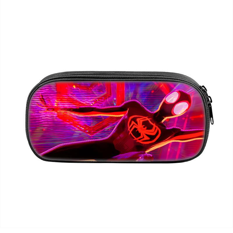 Spider Man Large Capacity Nylon Pencil Case For Students And Kids