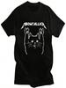 Grappige Kat Meowtallica Kat Rock Muziek Grafische Print T-shirt Rock Muziek Mode Ronde Hals Korte Mouw Grote Maten T-shirt Wounisex