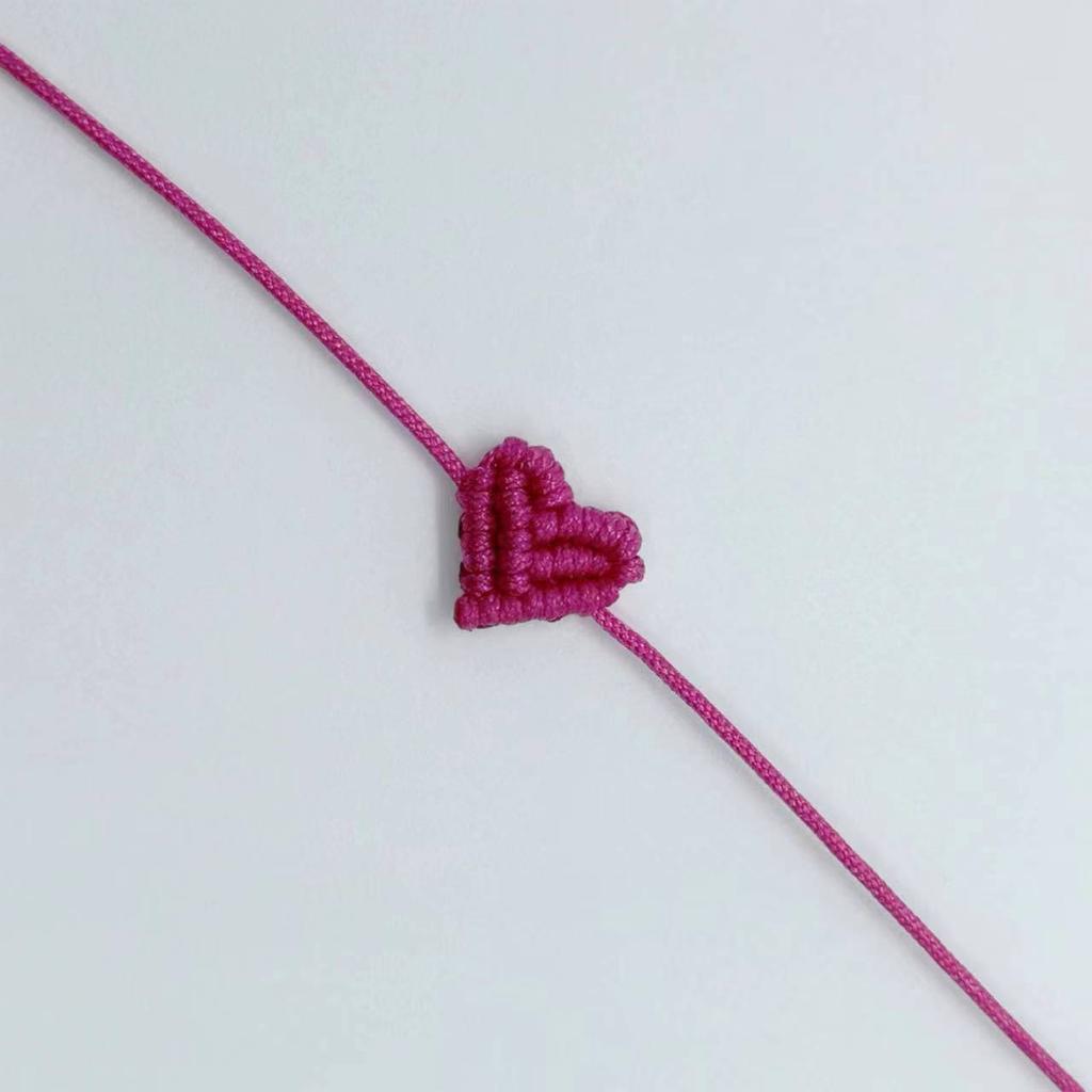 Handarbeit Handgestrickt Pfirsich Herzförmig Glücksbringend Rotes Seil Armband Verstellbar Damen Beste Freundin Anhänger Einfach Herren Paar Liebende Geschenk