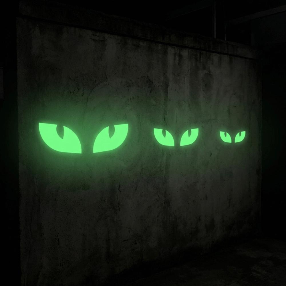 Self Adhesive Peeking Eyes Decals Non-Damaging Wall Decals Glow In The Dark Stickers Festival