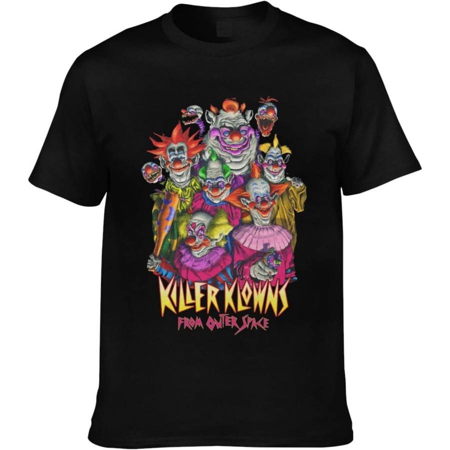 FIBOPEG Мужская футболка Убийственные клоуны Клоуны Хлопковая футболка Футболка с принтом Круглый вырез Нижнее белье Спортивная одежда S