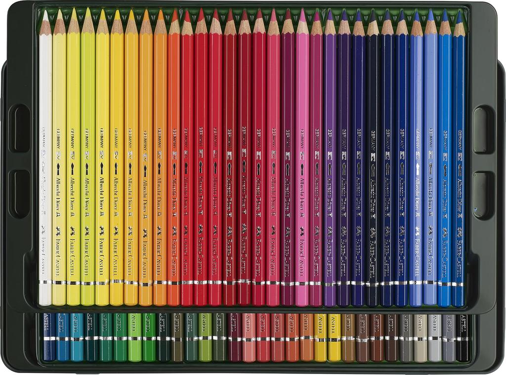 Albrecht Watercolor 60 Tin 117560 Japanese Faber-Castell Dürer Pencils, Colors, Case, [Genuine Product]