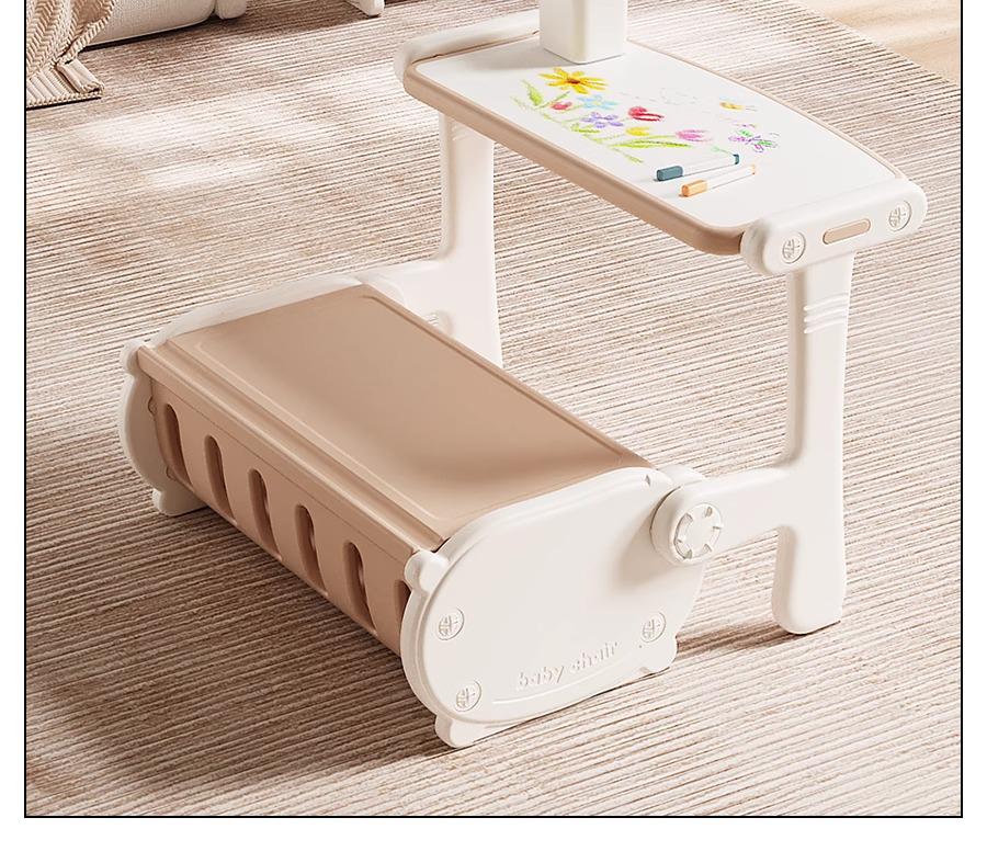 Kids' Foldable Sofa Desk Set: Features a Study Desk, Chair, and Table for Drawing and Writing. Perfect for Kindergarten and Toddlers.
