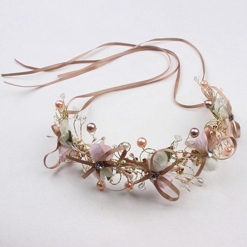 

Свадебная повязка на голову с бантом для дорожных выставок, венок, повязка на голову, свадебный головной убор, свадебное платье, аксессуары, корона