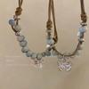 New Chinese Style Butterfly Ceramic Beaded Braided Bracelet for Women Retro Chinese Style Bracelet Ethnic Style Hand Jewelry