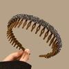 Flocking Bezel Hair Hoops For Women Ladies Solid Color Toothed Non-Slip Headband Hair Band Hair Accessories