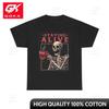 Staying Alive Graphic T Shirt Funny Retro Skeleton Unisex Heavy Cotton Festival Indie Understated Tshirts Inspired Laidback Tee