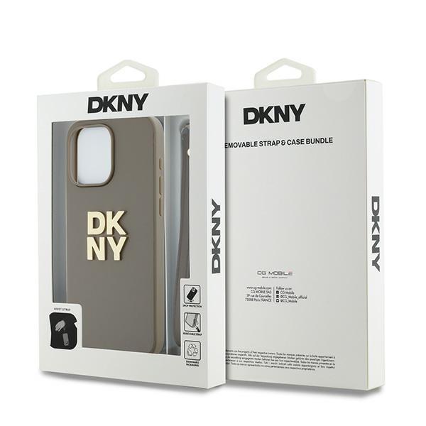 Dkny Dkhcp15Lpbswse Iphone 15 Pro 6.1Beżowy/Beige Hardcase Wrist Strap Stock Logo