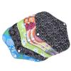 6pcs Bamboo Charcoal Washable Menstrual Pad Women Care Sanitary Napkin (M 18 x 25cm) (M04+M04+M13+M05+M01+M02)