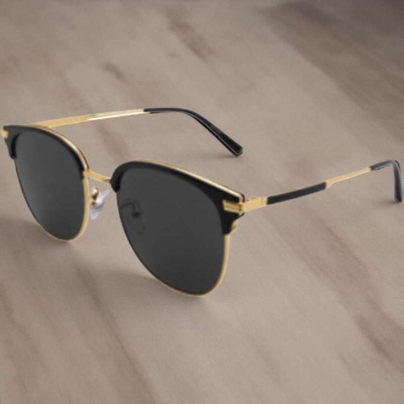 Unisex Two-tone Steel PVC Glasses Sunglasses