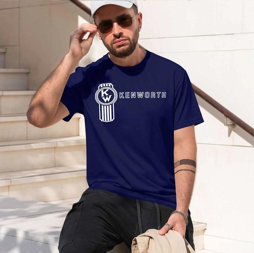 Kenworth Truck Logo 2026 New Fashion Heavyweight Hot Selling Retro Printed Pattern Fun Round Neck Tshirt For Daily Comfort