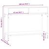 VidaXL Console Table Smoked Oak 100x34.5x75 Cm Engineered Wood 833395