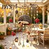 Nature Inspired Suncatchers Fall Animal Wind Chime Suncatcher, Stained Acrylic Fox Rabbit Hanging Suncatcher Party Photography Props with Prism Drops,