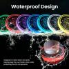 1/2PCS LED Car Cup Holder Lights, Light up Car Coasters for Cup Holders 7 Colors Changing USB Charging Mat Waterproof Cup Pad