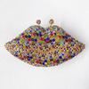 Yellow Diamond Evening Bags Mouth Purses WHTUOHENG Stone Handbag Hard Metal Party Prom Clutches Luxury Women's Crystal Wedding B