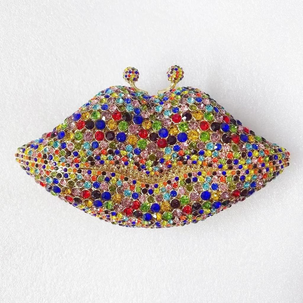 Yellow Diamond Evening Bags Mouth Purses WHTUOHENG Stone Handbag Hard Metal Party Prom Clutches Luxury Women's Crystal Wedding B