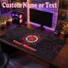 Red Hot Chili Peppers Customized Name Text Mouse Pad, Large Desk Mouse Mat Personalized Home Office Present