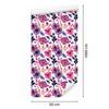 Wallpaper Flowers White and Purple for Living Room and Bedroom 50x1000